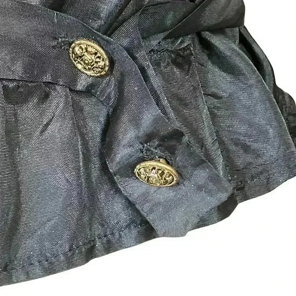 Vintage 80s Leopard Cheetah Cropped Satin Vest Brass Buttons. Retro Funky. S/M. - Picture 8 of 10